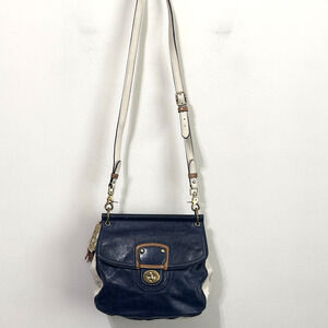 Coach Purse Legacy Colorblock Willis 70th Anniversary Navy White #19031 RARE